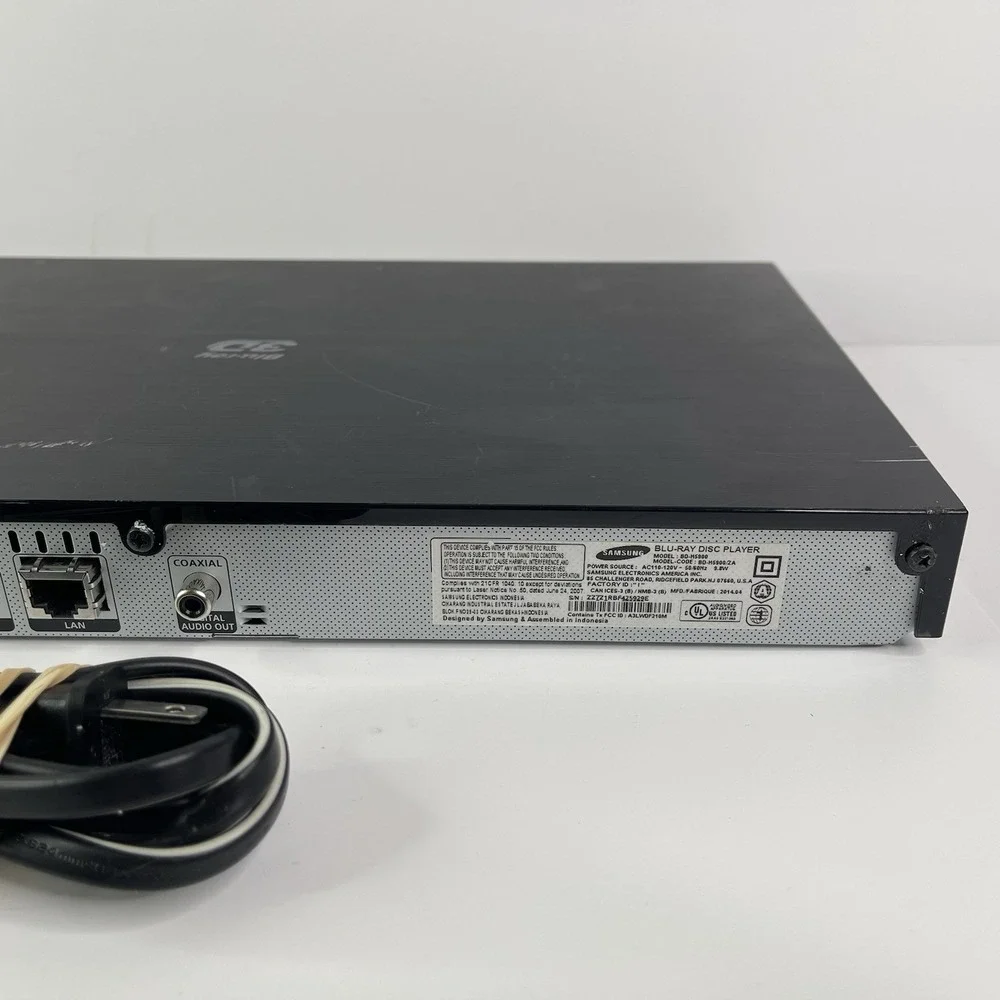 Samsung BD-F5900 3D Wi-Fi Blu-ray DVD Disc Player Tested Works No Remote